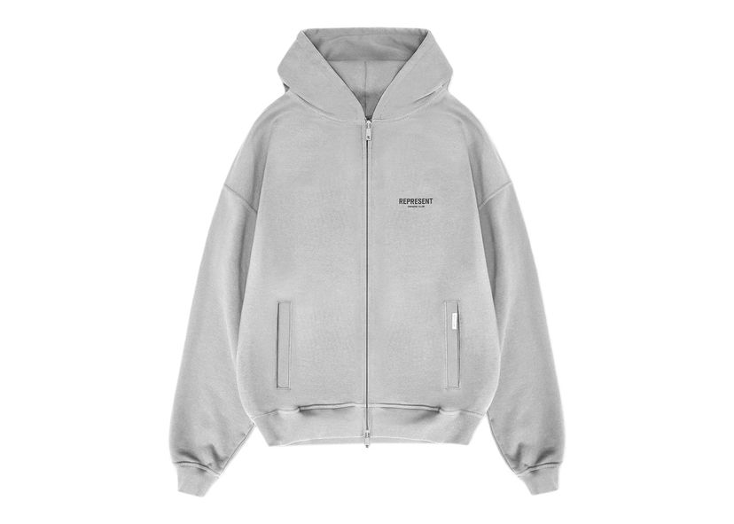 Mikina Represent Clo Represent Owners Club Zip Hoodie Ash Grey Šedá | MH4039-302