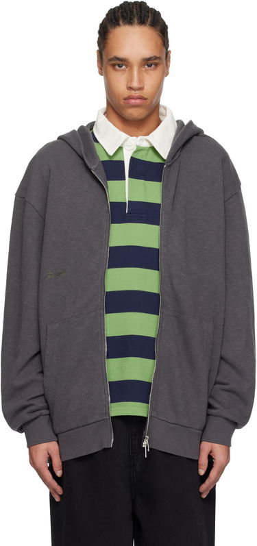 Mikina Palmes Palmes Waffle Zip Hoodie Šedá | P20-0033-888, 0