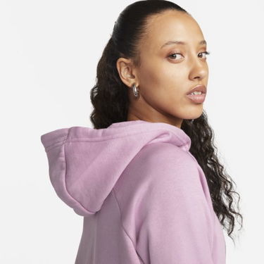 Mikina Nike Sportswear Essential Fleece Hoodie Fialová | DX2319-522, 2