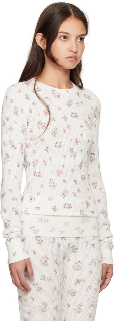 Tričko GUIZIO Guizio Long Sleeve Rosebud Thermal Top Biela | H24101K082, 1