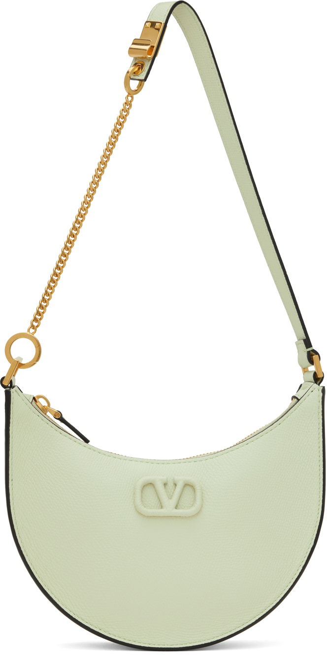 Taška cez rameno Valentino Mini Grained Calfskin Shoulder Bag Zelené | 4W0P0W19RQR, 0