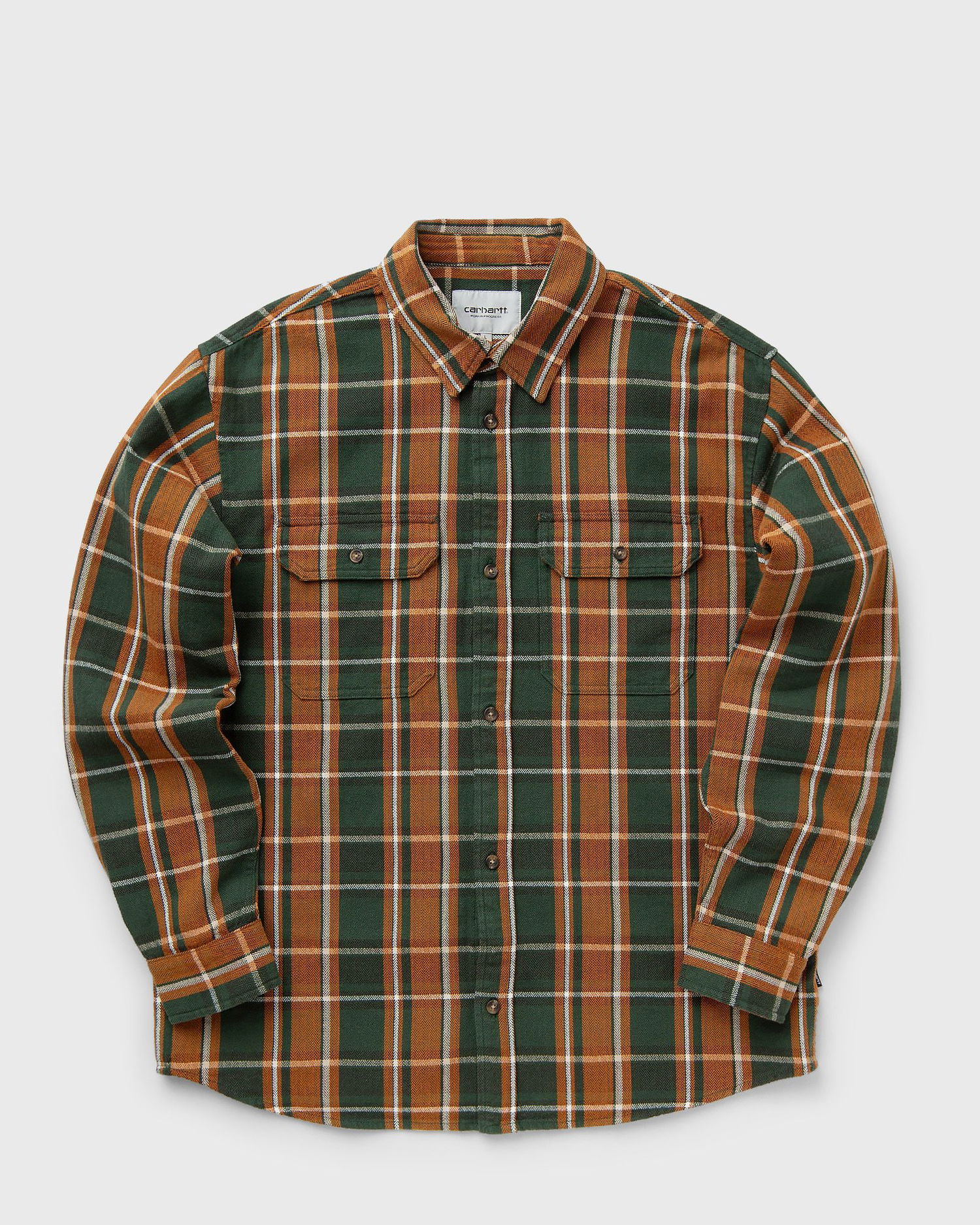 Košeľa Carhartt WIP Hobart Shirt Long Sleeve Zelené | I033820-2GA.XX, 0