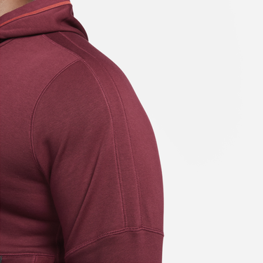 Mikina Nike Fleece Football Hoodie Vínová | DC9024-638, 4
