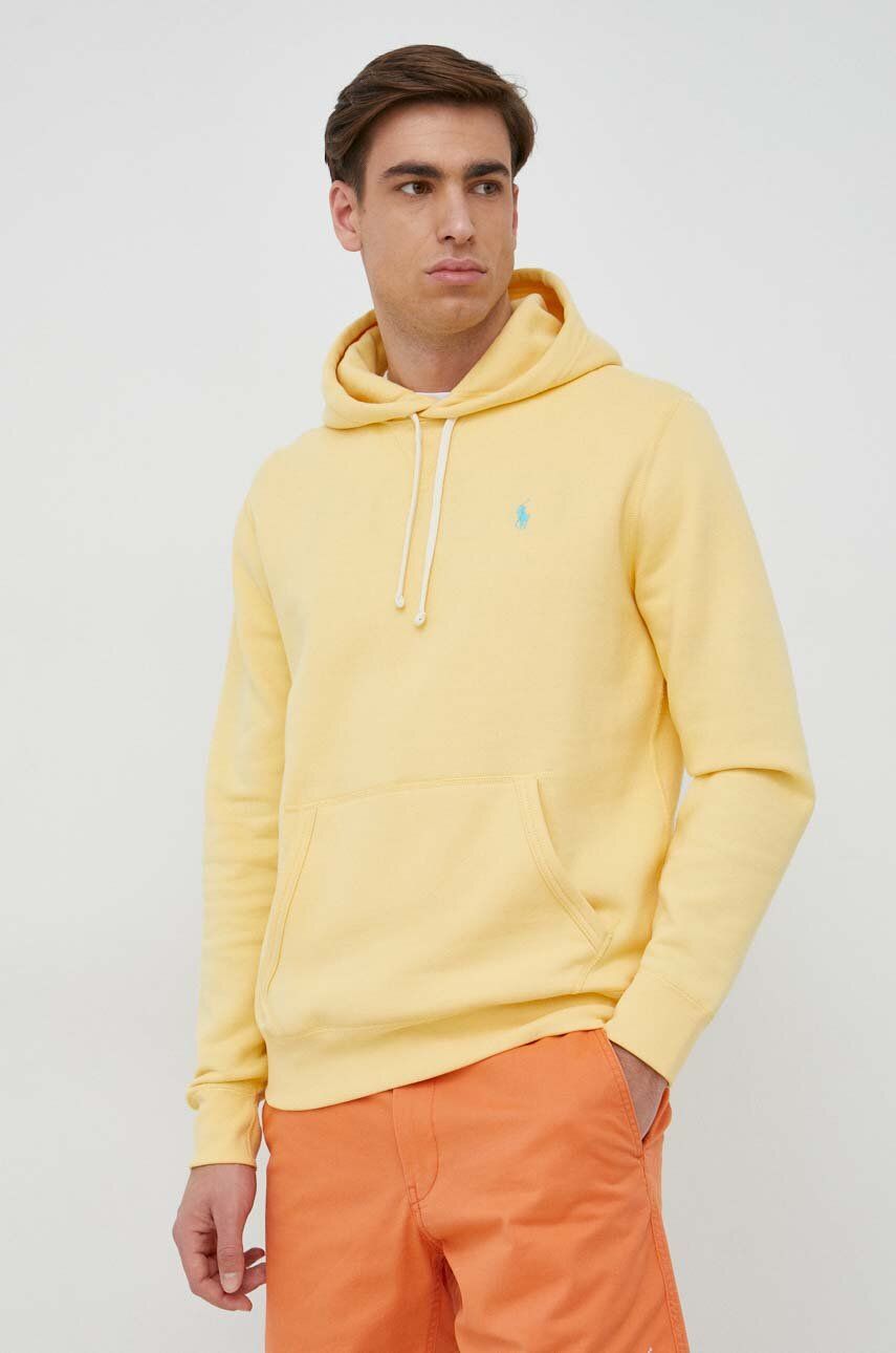 Mikina Polo by Ralph Lauren Fleece Hoodie Žltá | 710766778049, 0