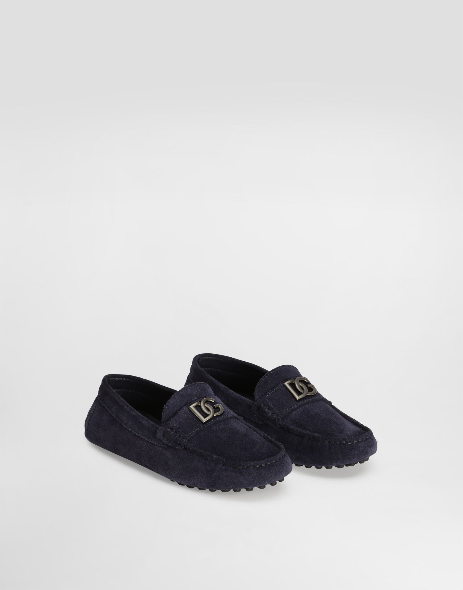 Doplnky Dolce & Gabbana Dolce & Gabbana Suede Loafers With Logo Navy | DA5268A12508H669, 1