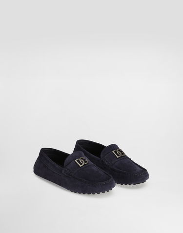 Doplnky Dolce & Gabbana Dolce & Gabbana Suede Loafers With Logo Navy | DA5268A12508H669, 1