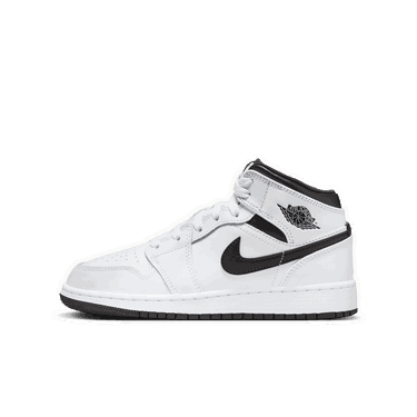 Tenisky a topánky Jordan Air Jordan 1 Mid "White Black" GS Biela | DQ8423-132, 2