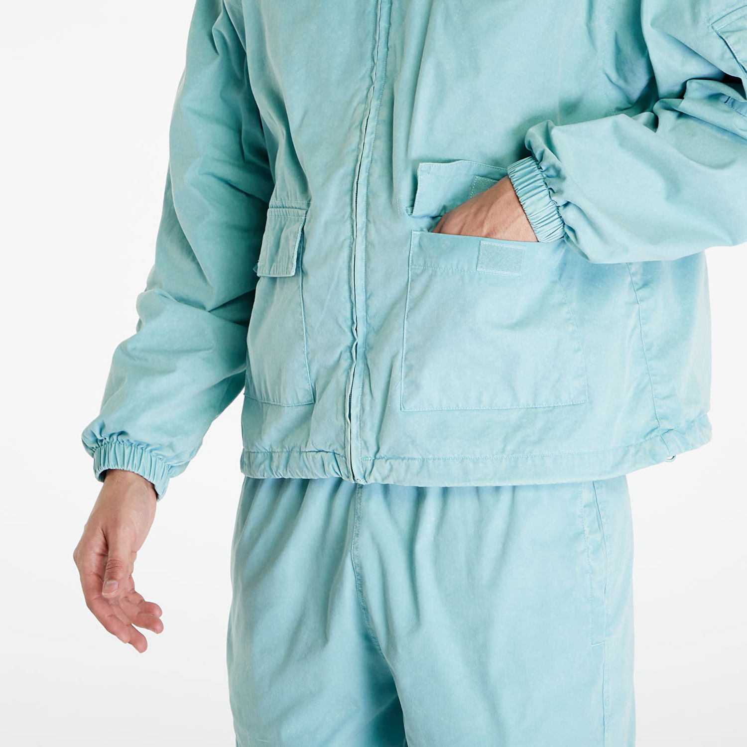 Vetrovka Patta Acid Washed Track Jacket Tyrkysová | POC-SS24-4310-849-0211-052, 1