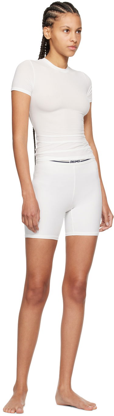 Šortky SKIMS Fits Everybody Logo Bike Shorts Biela | BO-BKS-4638, 3