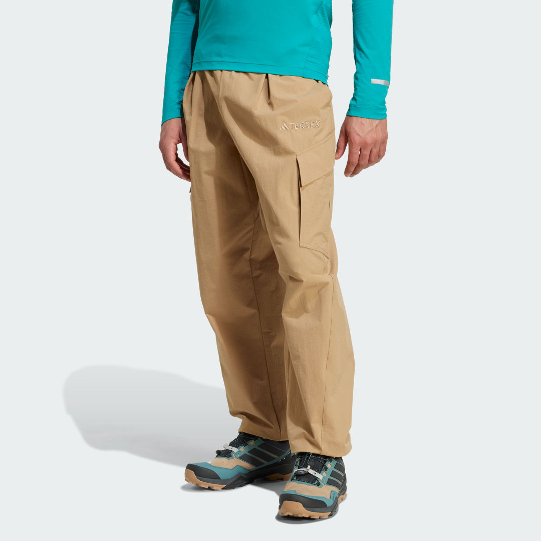 Cargo nohavice adidas Performance Terrex Xploric Cargo Hiking Pants Béžová | JM7424, 0