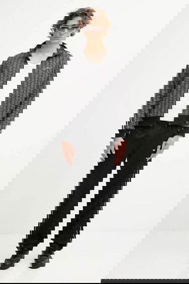 Tepláky Lacoste Elastic Waist Straight Leg Track Pants with White Side Stripes and Front Pintuck Seams Čierna | XH1412, 4