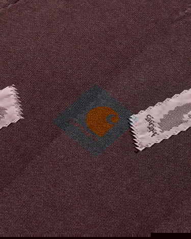 Mikina Carhartt WIP Polo Sweatshirt Vínová | I035532 33HXX, 4