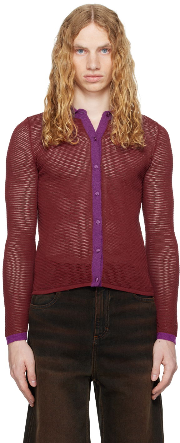 Košeľa Eckhaus Latta Long Sleeve T-shirt Červená | 8087-EL-PF24-O - ORCHID, 0