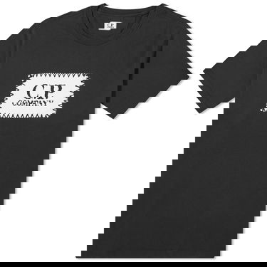 Tričko C.P. Company Label Logo T-Shirt Čierna | 15CMTS042A-005100W-888, 0