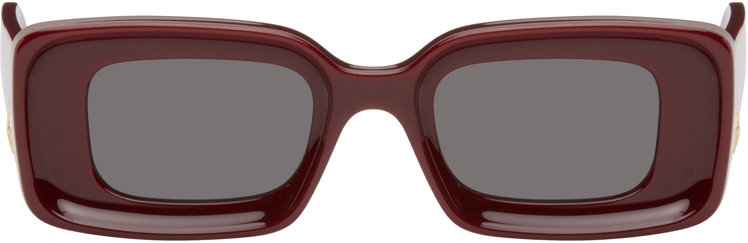Slnečné okuliare Loewe Loewe Rectangular Sunglasses Vínová | LW40101IW4666A 192337214158, 0