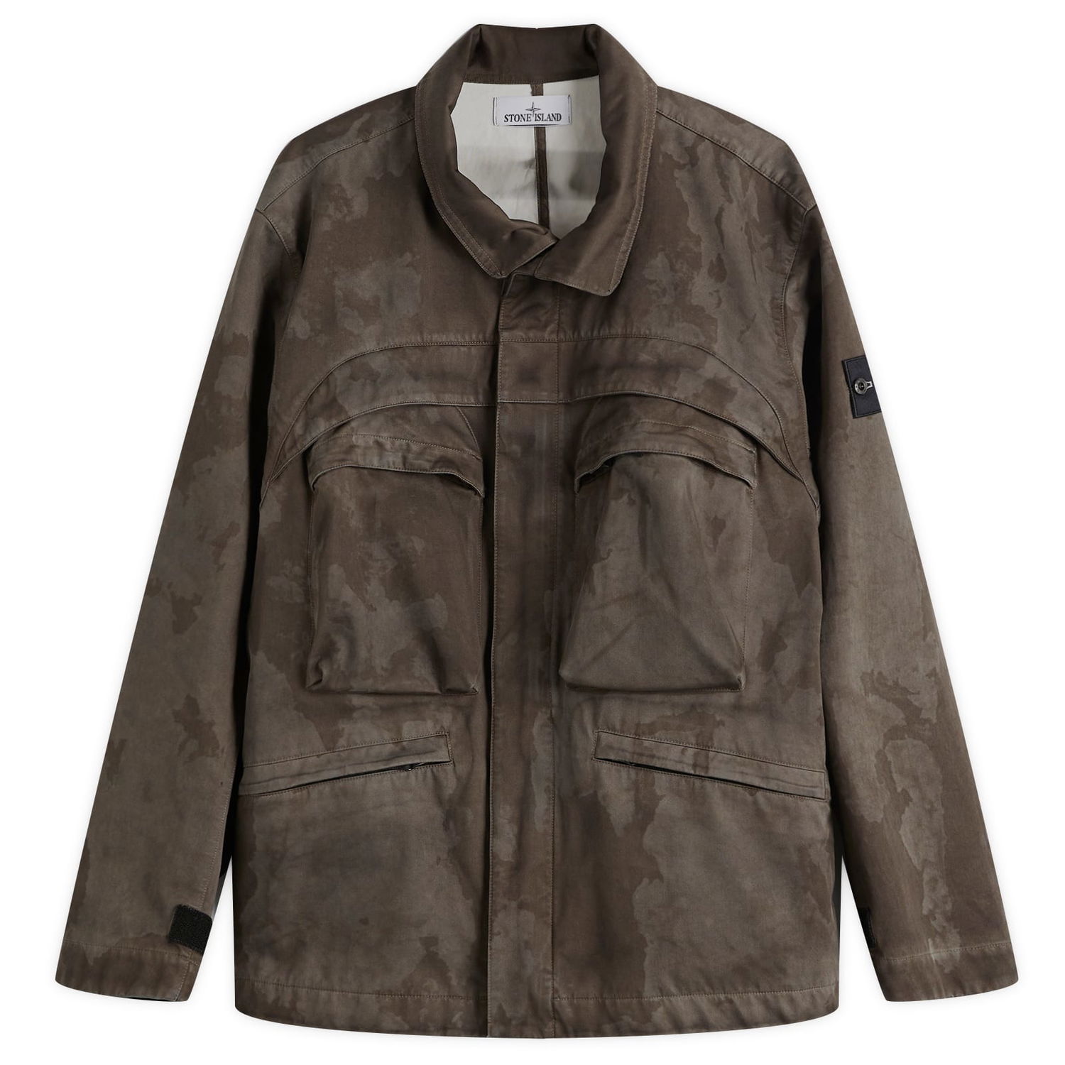 Bunda Stone Island Stone Island Laser Camo Field Jacket, Size Large Hnedá | K1S154100022-V0054, 1