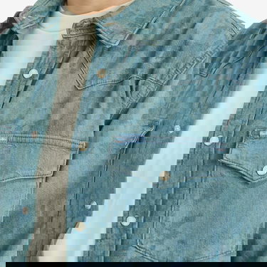 Košeľa Paul Smith Paul Smith x Lee Jacquard Denim Western Shirt, Size Large Modrá | M1R-WEST-PDENSH-34, 5