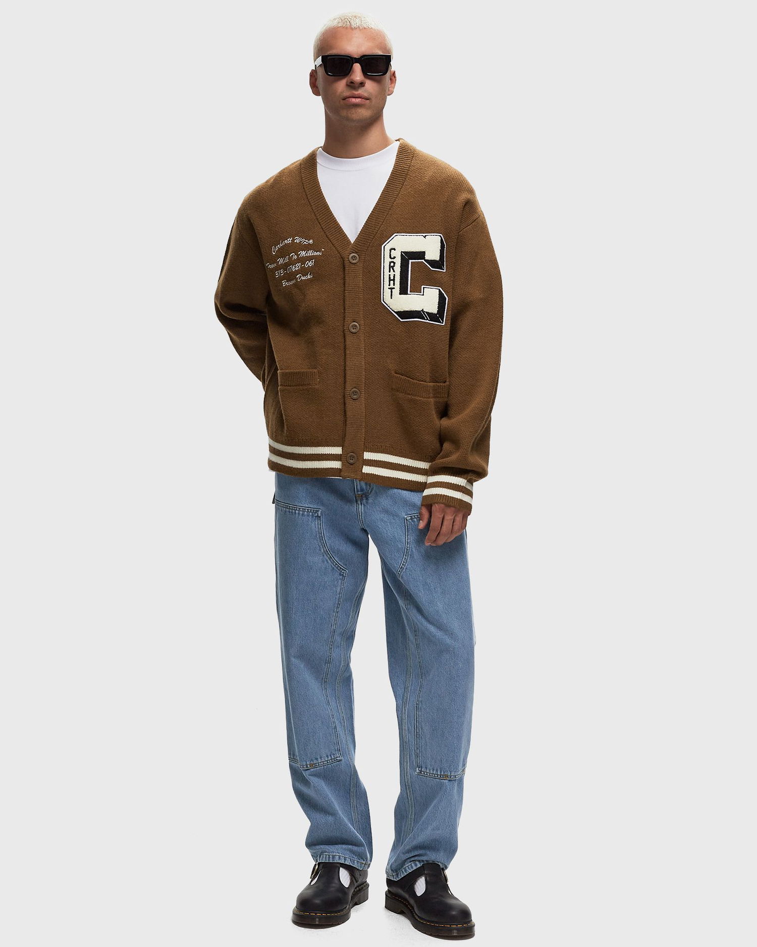 Sveter Carhartt WIP Brown Ducks Cardigan Hnedá | I033862-1X4.XX, 1