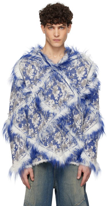 Sveter Diesel Furry Knit Sweater Modrá | A16935-0ABDM-96P, 0