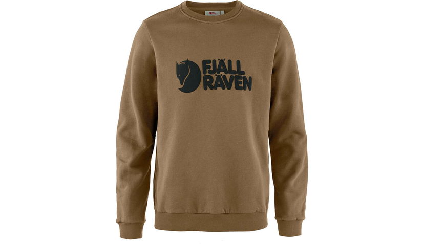 Mikina FJÄLLRÄVEN Logo Crewneck Sweater Hnedá | F84142-265