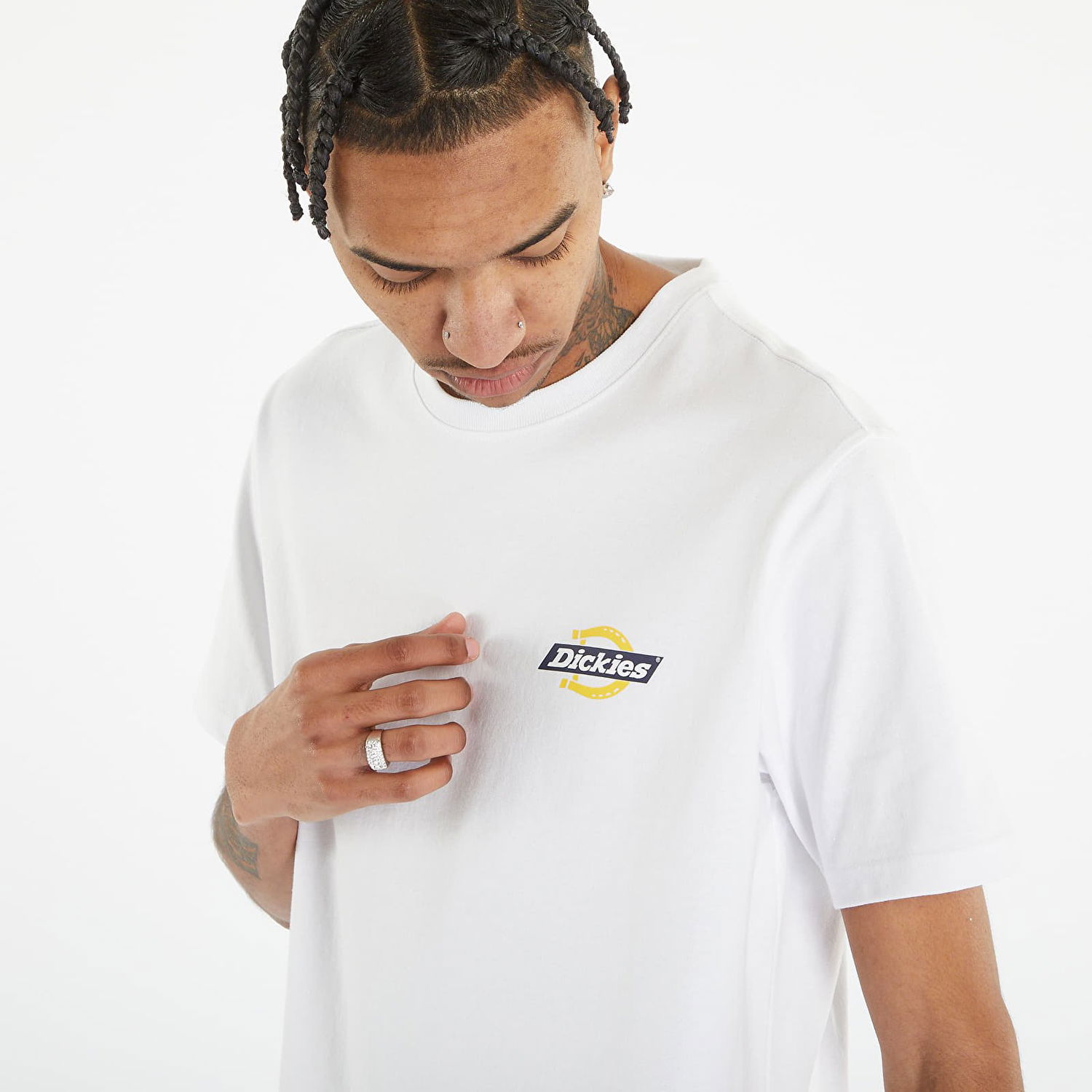 Tričko Dickies Ruston Short Sleeve T-Shirt Biela | DK0A4XDCWHX1, 1