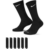 Spodná bielizeň a ponožky Nike Everyday Plus Cushioned Training Crew Socks 6-pack Čierna | SX6897-010, 0