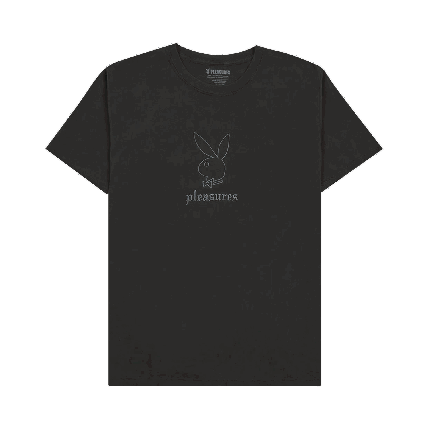 Tričko Pleasures Playboy x Entertainment Pigment Dye T-Shirt Čierna | P22PB043 BLAC, 0