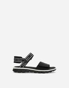 Dolce & Gabbana Technical Fabric Sandals With Dg Logo