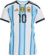 Argentina Home Messi 10 Football Jersey FIFA World Champions 2022