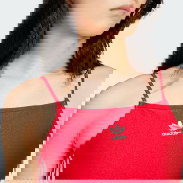 Podprsenka adidas Originals Top 3-Stripes Bra Červená | IN8359, 5