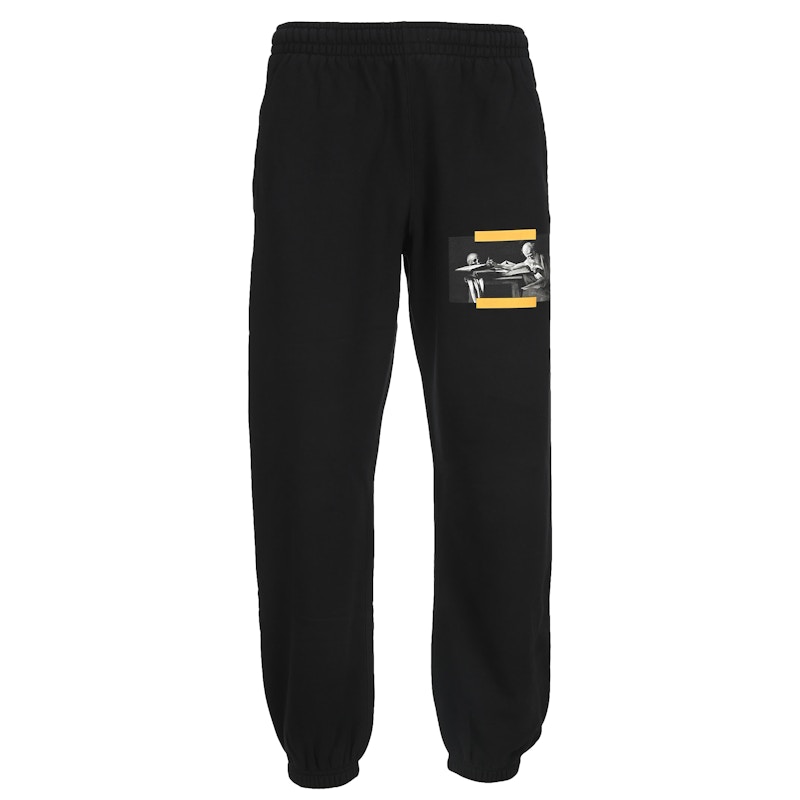 Tepláky Off-White Caravaggio Painting Sweatpants Black Čierna | OMCH029F21FLE0051084
