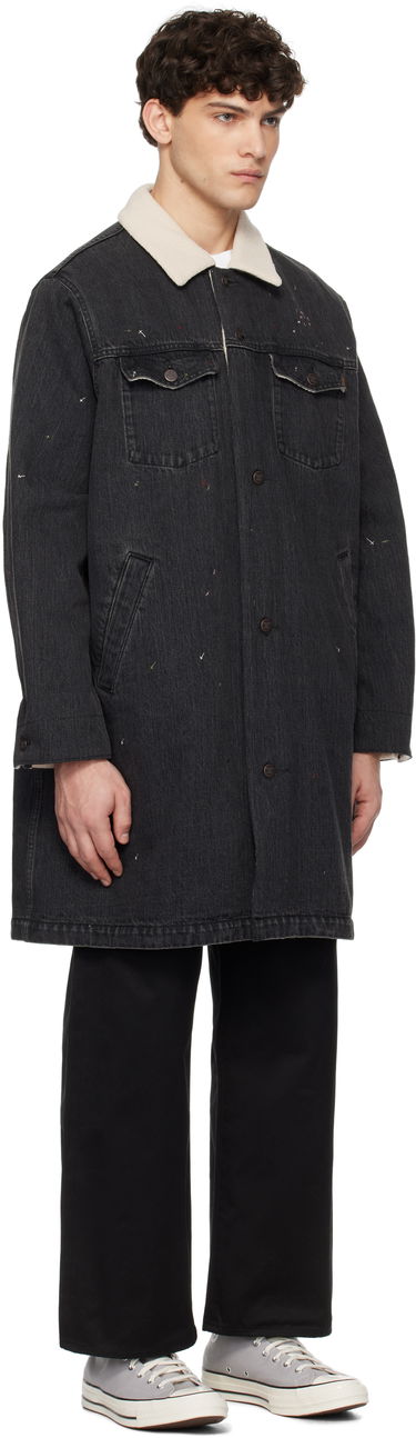 Kabáty UNDERCOVER Undercover Sherpa Fleece-Lined Denim Coat Čierna | UC2D4306, 1