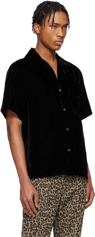 Košeľa Needles NEEDLES Italian Collar Velvet Shirt Žltá | QV302, 4