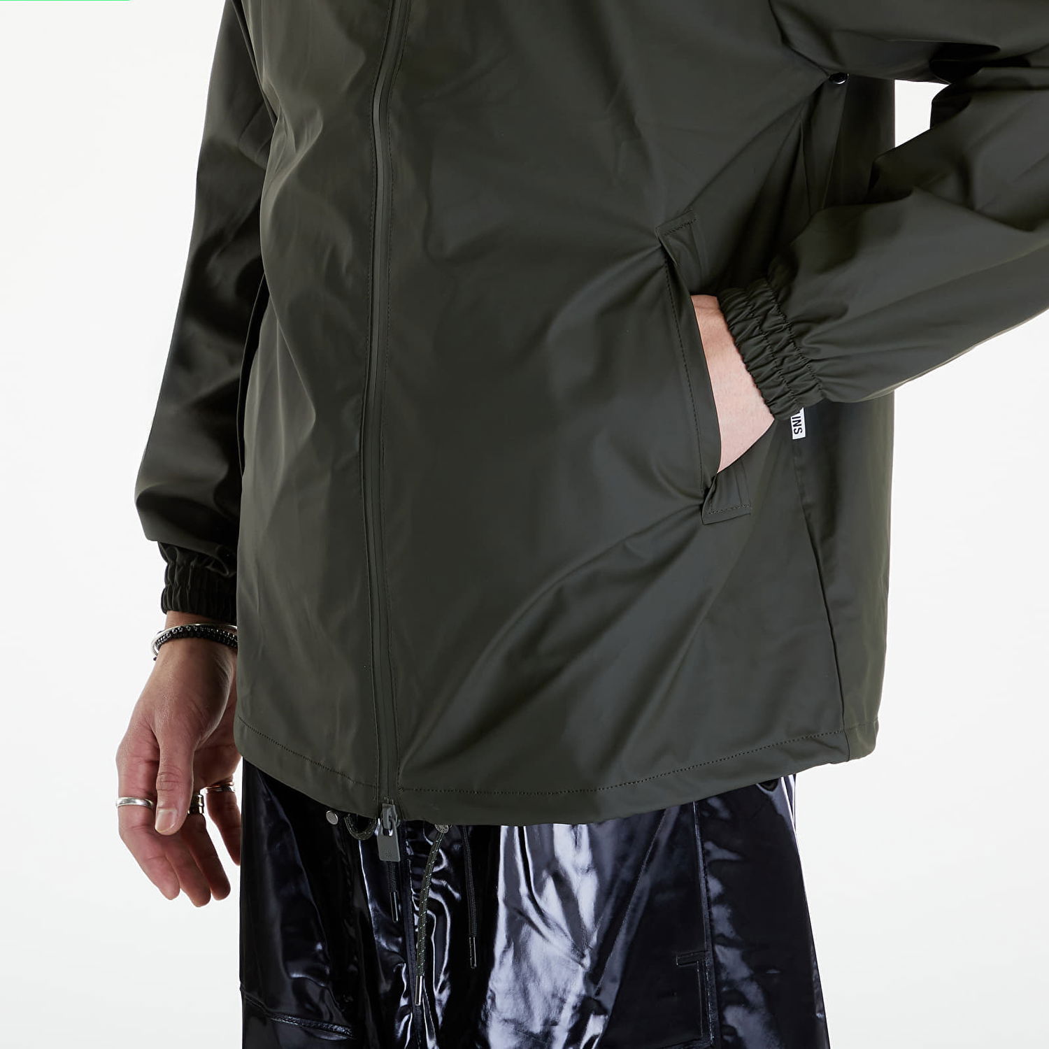 Bunda Rains Storm Breaker W3 UNISEX 03 Green Čierna | 18370 03 Green, 1