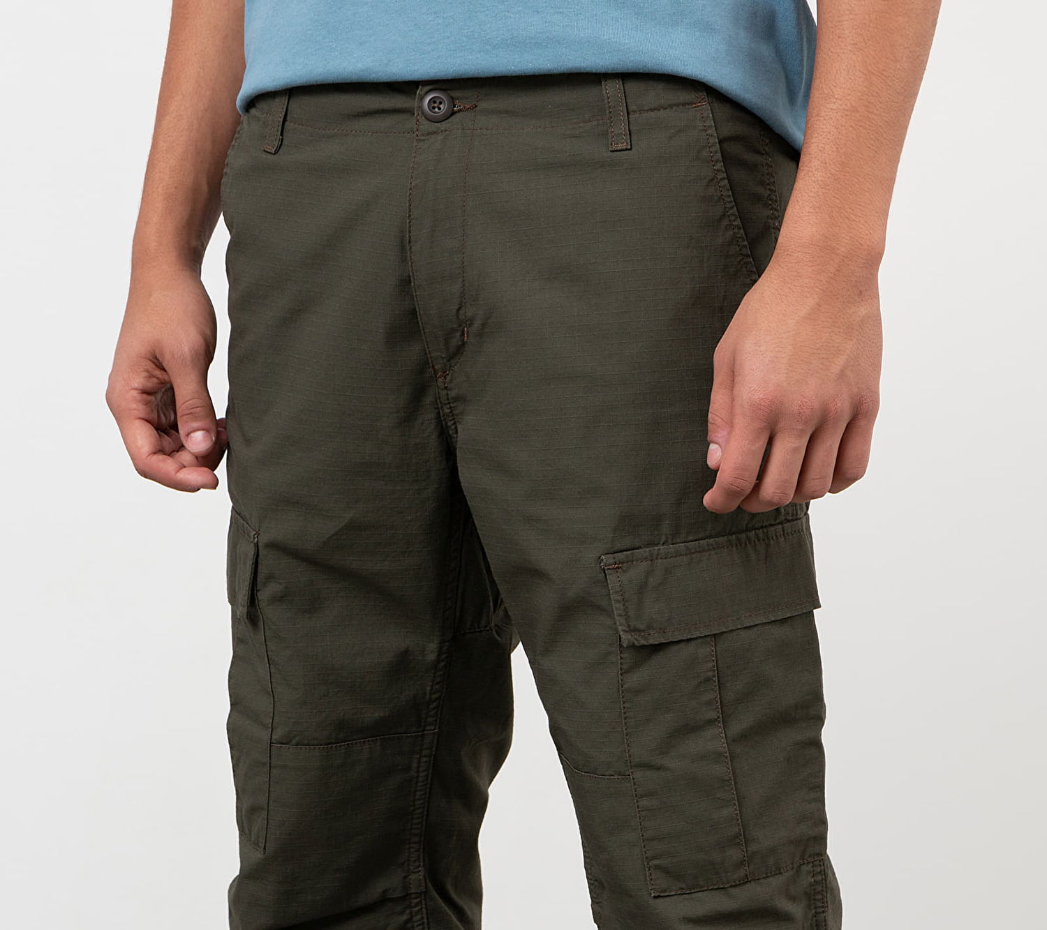 Nohavice Carhartt WIP WIP Aviation Čierna | I009578 cypress rinsed, 1