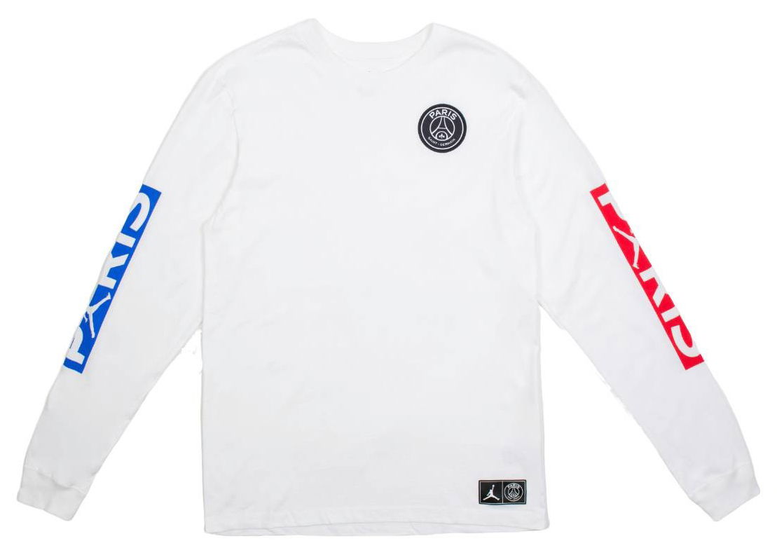 Tričko Jordan Paris Saint-Germain L/S Tee Biela | BQ8382-101, 0