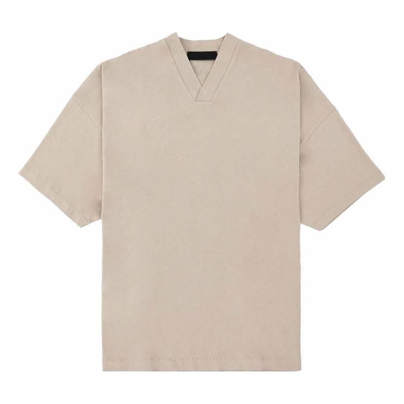 Tričko Fear of God Fear of God Essentials V-Neck T-Shirt Béžová | 125BT234112F
