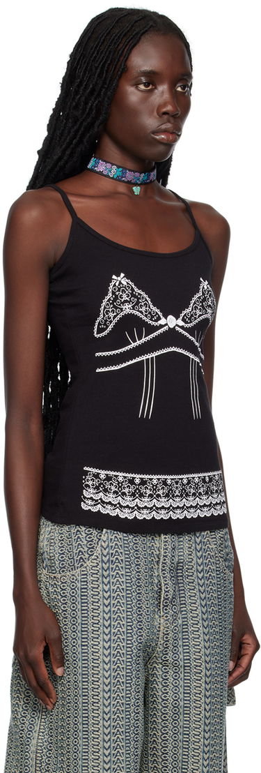 Tielko Anna Sui Anna Sui Lace-Print Tank Top Ružová | T623C20, 4