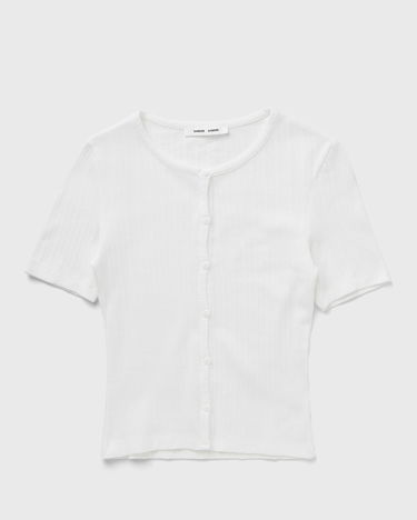 Sveter Samsoe Samsoe Women's Button-Up Cardigan Biela | F25200028-WHITE, 0