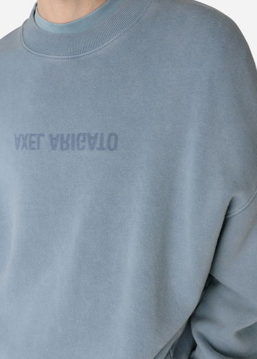 Mikina AXEL ARIGATO Washed Blue Sweatshirt Modrá | A3122002, 6