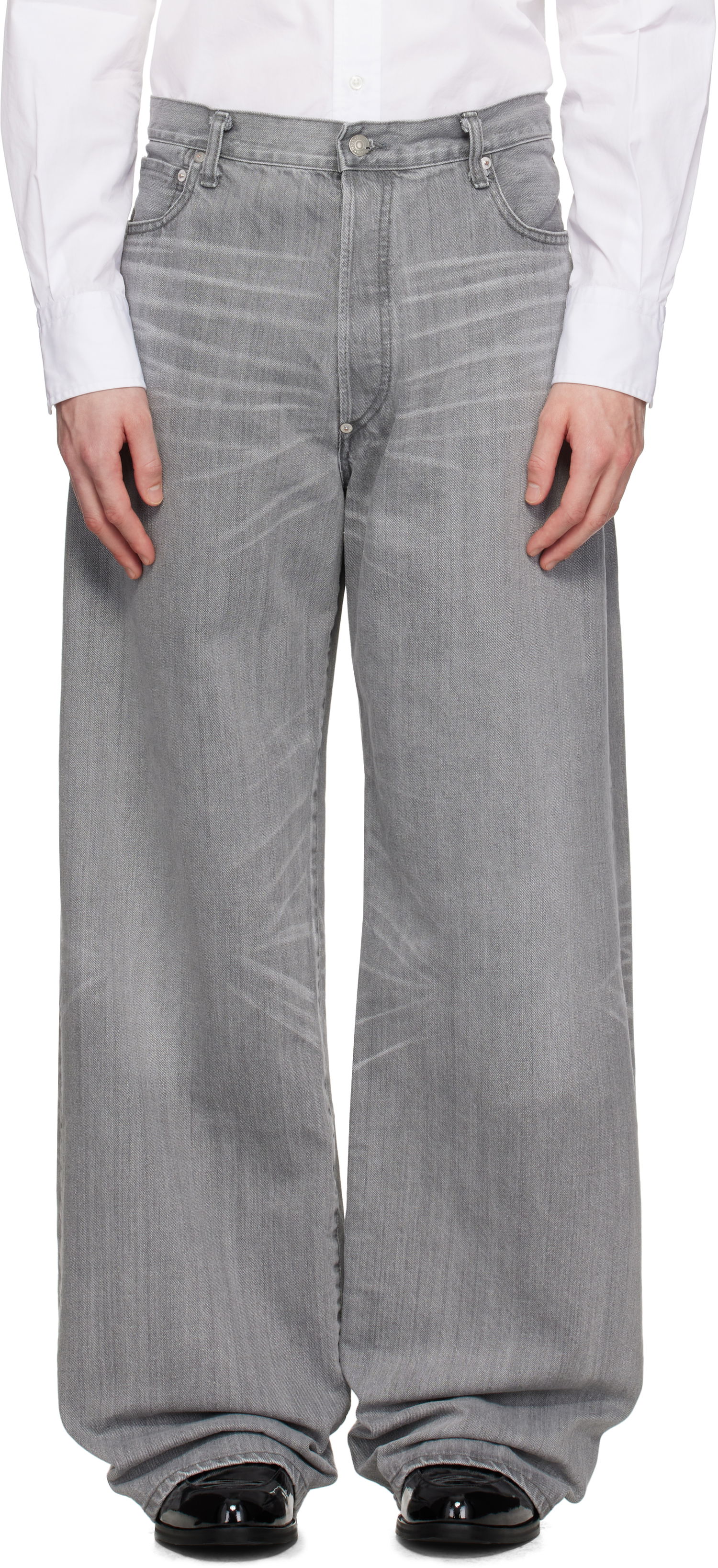 Džínsy Junya Watanabe Junya Watanabe Levi's Edition Garment Treated Jeans Šedá | WO-P203-051, 0