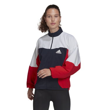Mikina adidas Performance Colorblock Woven Track Jacket Červená | HA6624, 0