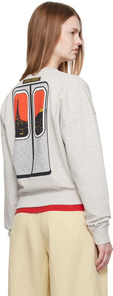 Mikina KENZO Kenzo Paris 'KENZO City' Short Sweatshirt Šedá | FF62SW1524MF, 2