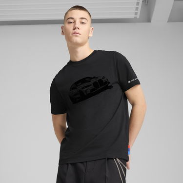Tričko Puma BMW M Motorsport Essentials Graphic T-Shirt Čierna | 630633_01, 0