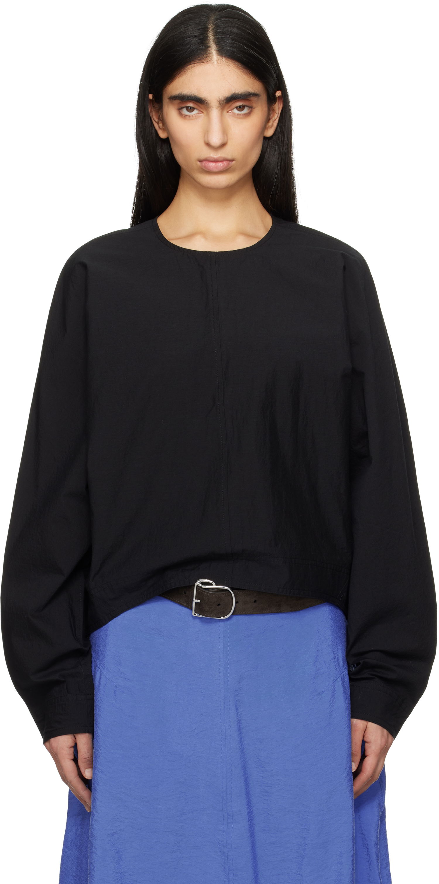 Sveter TOTEME TOTEME Batwing Top Čierna | 252-WRT0431-FB0374, 0