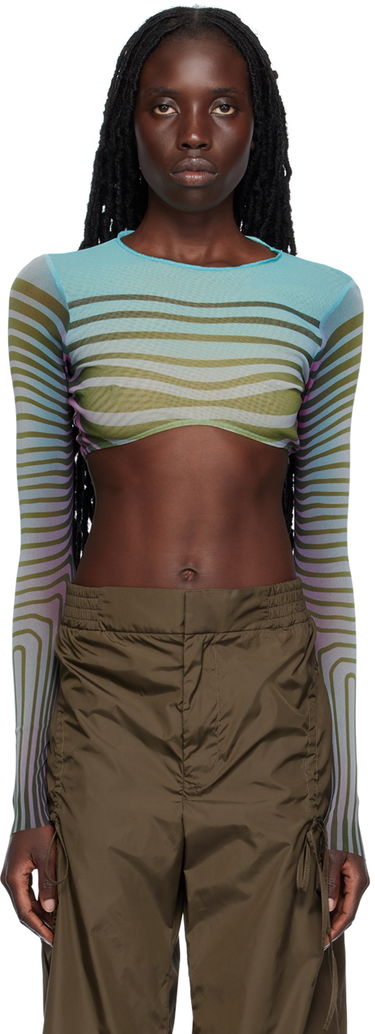 Crop Top Jean Paul Gaultier 'The Body Morphing Crop' Long Sleeve Top Rôznofarebný | 23/12-F- TO066-T523-5027, 0
