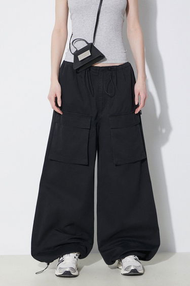 Cargo nohavice Maison Margiela High Waist Wide Leg Cargo Pants Čierna | S52KA0478, 0