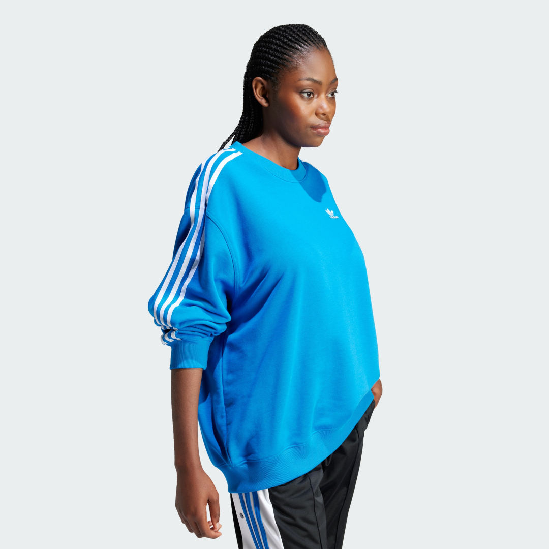 3-Stripes Oversized Crew