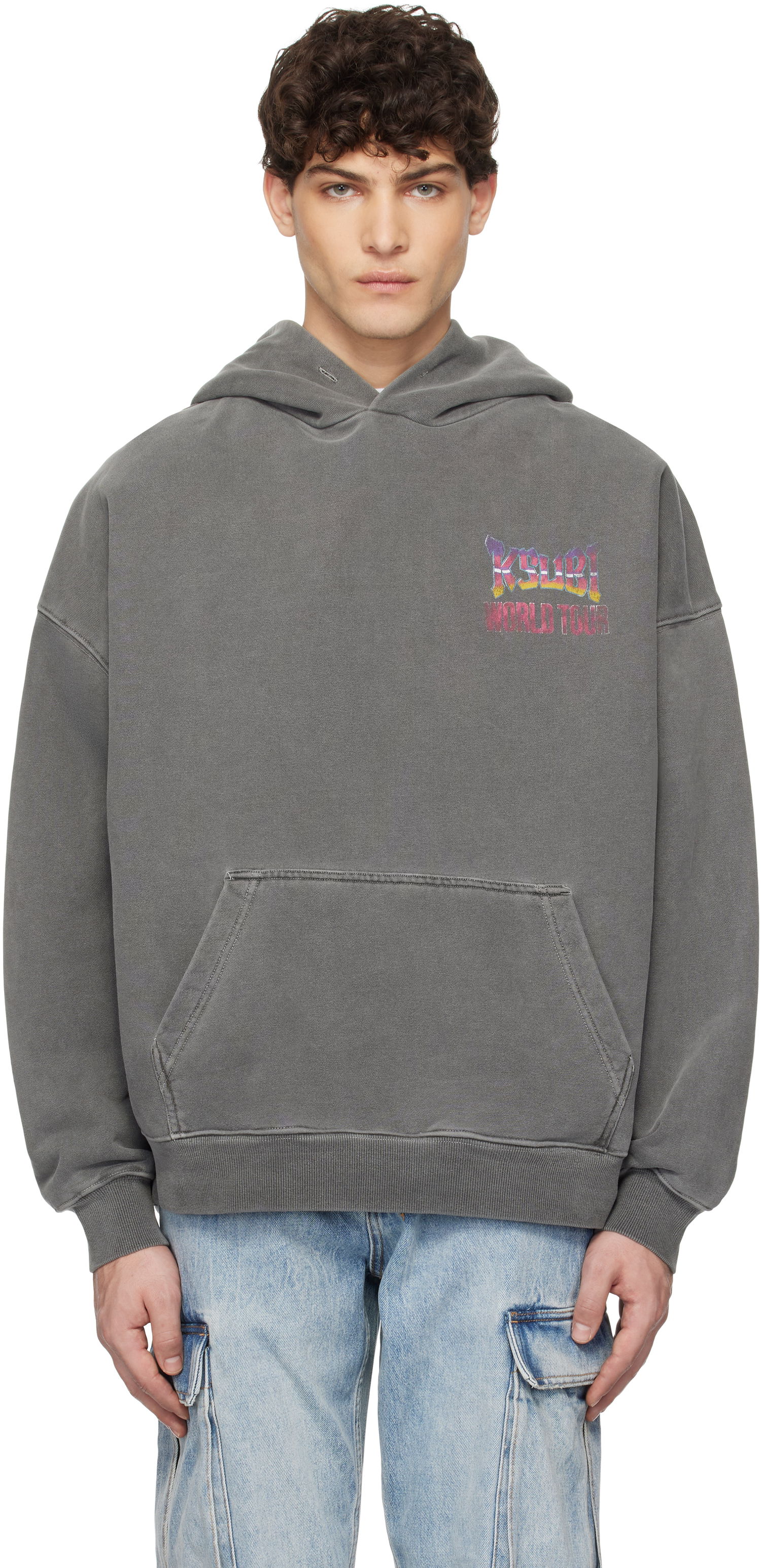 Mikina Ksubi Ksubi Global Ekcess Hoodie Šedá | MPS25FL004, 0