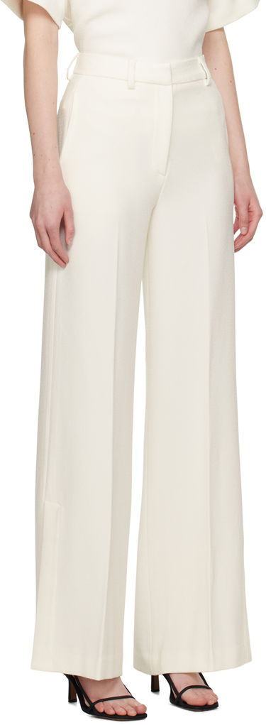 Nohavice Anine Bing ANINE BING Women's Lyra High-Rise Wide-Leg Dress Pants Biela | A-03-3275-100, 1